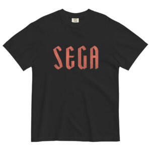 SEGA Distressed Vintage Logo Japan Short sleeve t-shirt Unisex garment-dyed heavyweight